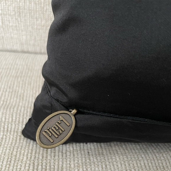 Pier 1 Beaded black cat pumpkin pillow - Picture 5 of 6